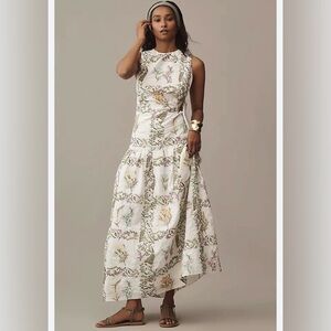 Forever That Girl Drop-Waist Floral Cutout Maxi Dress